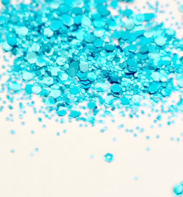 Biodegradable Glitter - Blue Dreams Mix - Sud Off! Creative Supplies