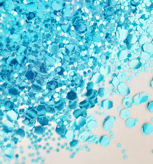 Biodegradable Glitter - Blue Dreams Mix - Sud Off! Creative Supplies