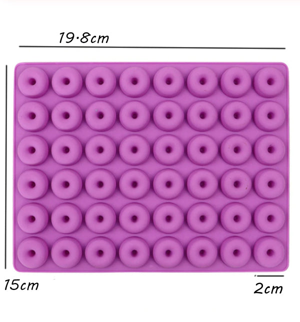 Silicone Mould- 48 tiny donuts/cereal - Sud Off! Soaps and Sundries