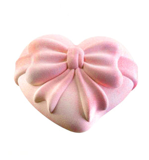 Silicone Mould- Heart with Bow - Sud Off! Creative Supplies
